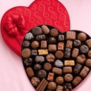 Valentines Day candy open